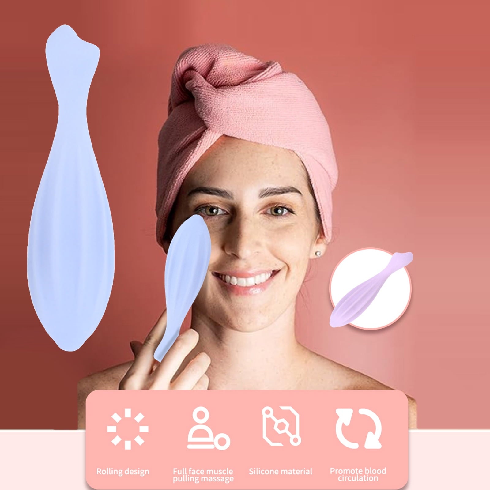 UNTERING Face Roller Face Beauty Roller Skin Care Tools Massager for Face Eye Neck Body Relaxing Relieve Fine Line Roller