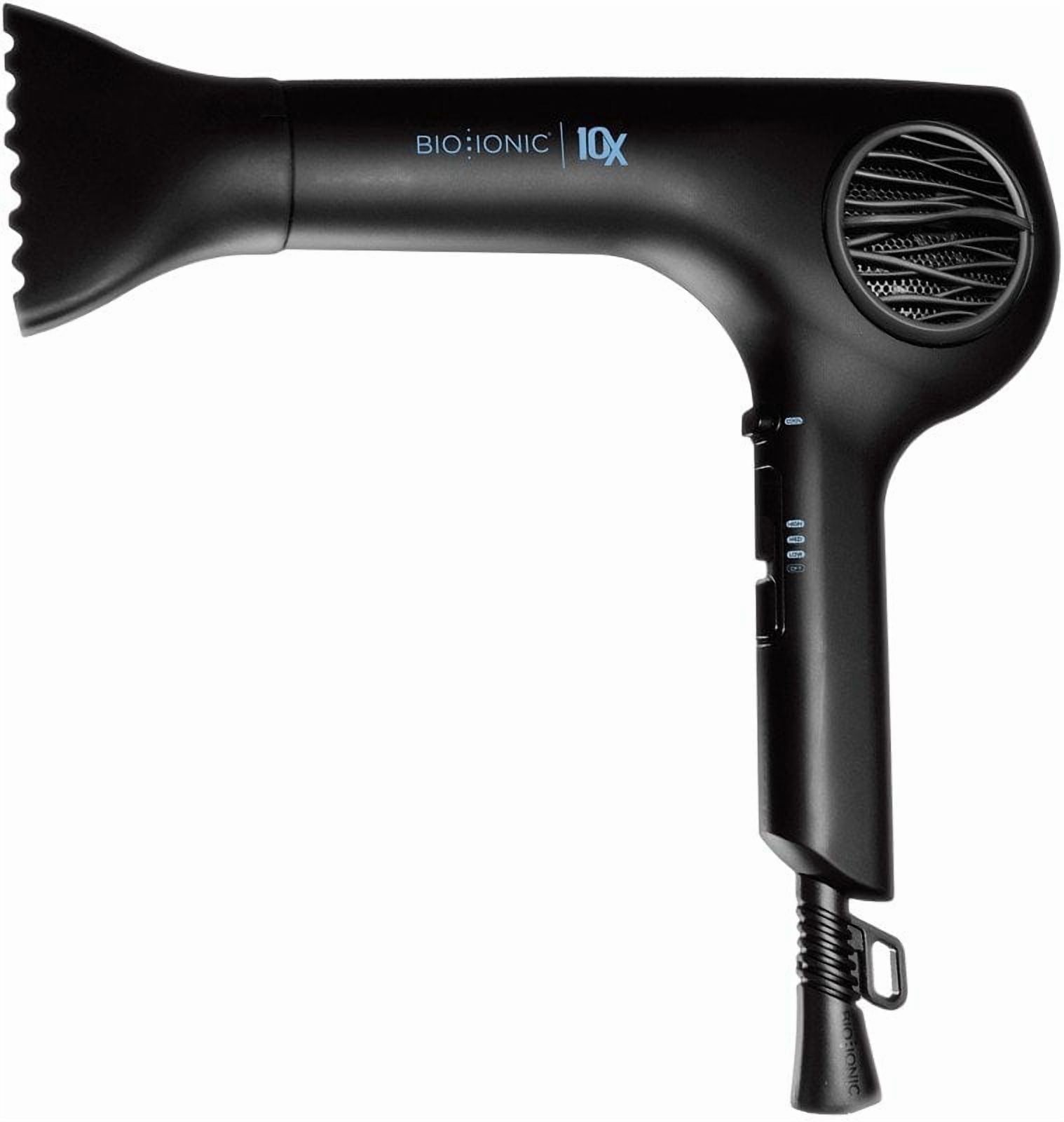 Bio Ionic 10X UltraLight Speed Hair Dryer, Adjustable Heat & Frizz-Control Professional Hair Dryer
