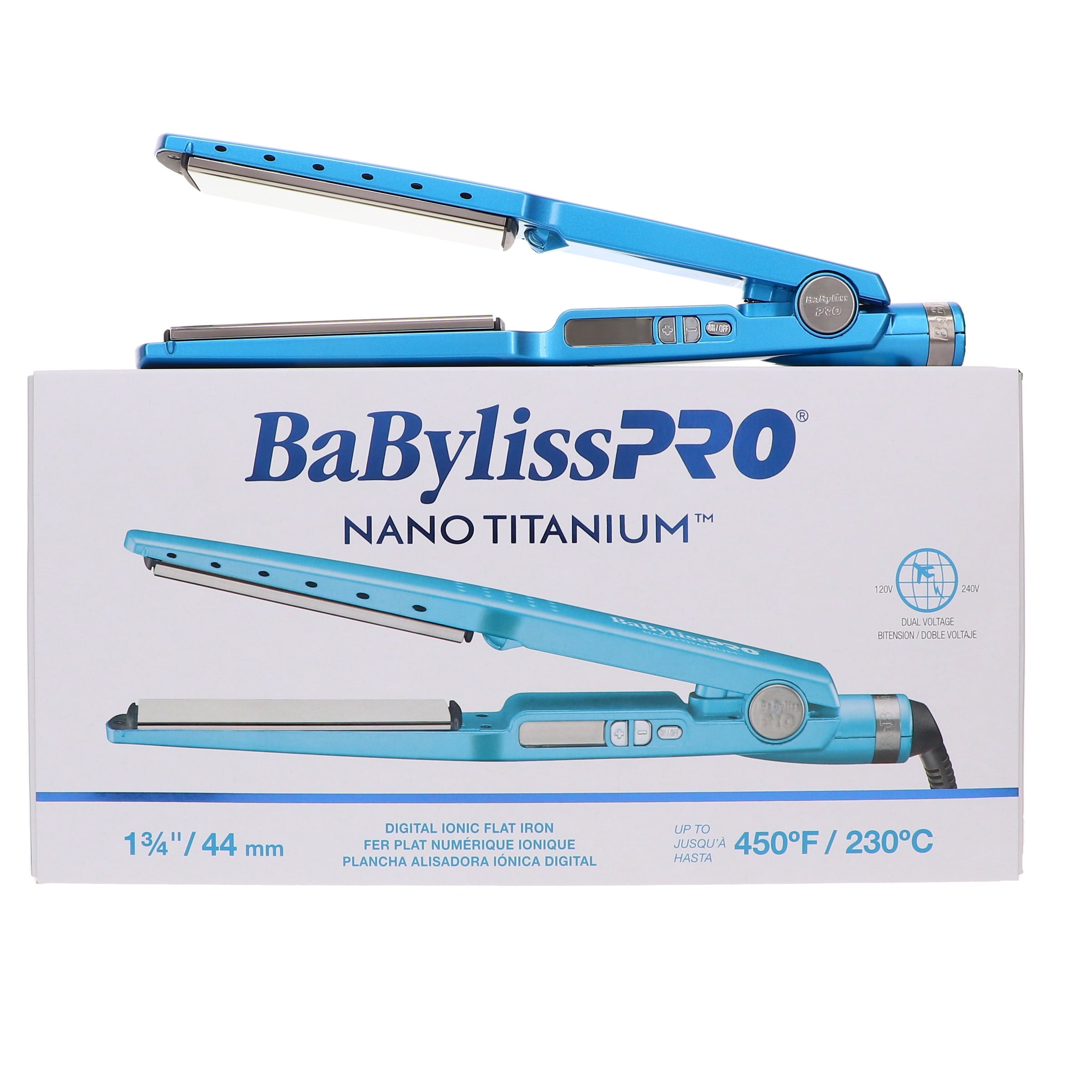 BaBylissPRO Nano Titanium 1.75 " Ionic Straightener